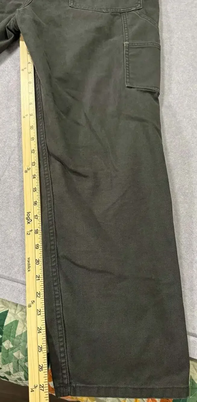 REI Co-op Pants Size 36W x 30L Gray Double Knee Canvas Hiking Work Utility